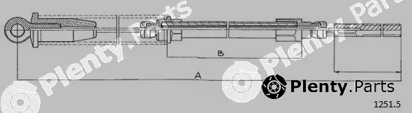 Cabor 1251.2 — Cable Pull, parking brake