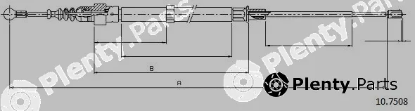 Cabor 10.7508 — Cable Pull, parking brake