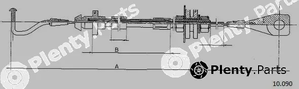 Cabor 10.090 — Accelerator Cable