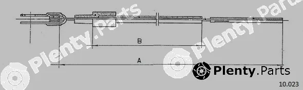 Cabor 10.023 — Accelerator Cable