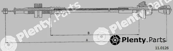 Cabor 11.0126 — Accelerator Cable