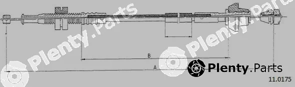 Cabor 11.0175 — Accelerator Cable