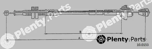 Cabor 10.0153 — Accelerator Cable