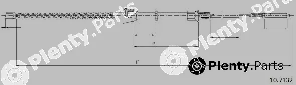 Cabor 10.7132 — Cable Pull, parking brake