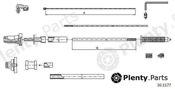 Cabor 10.1177 — Accelerator Cable