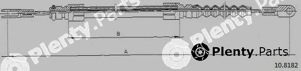 Cabor 10.8182 — Cable Pull, parking brake
