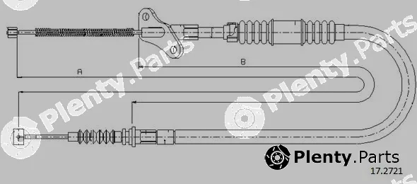 Cabor 17.2721 — Cable Pull, parking brake