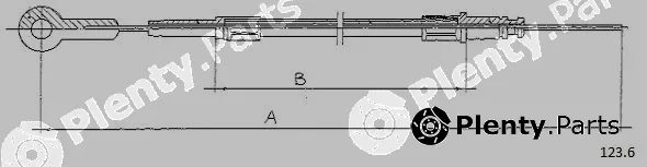 Cabor 123.6 — Accelerator Cable