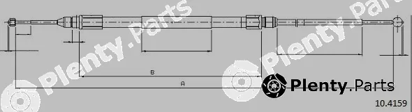 Cabor 10.4159 — Cable Pull, parking brake