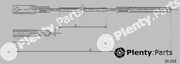 Cabor 10.318 — Cable Pull, clutch control