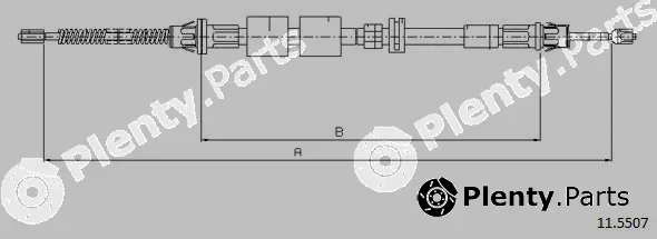 Cabor 11.5507 — Cable Pull, parking brake