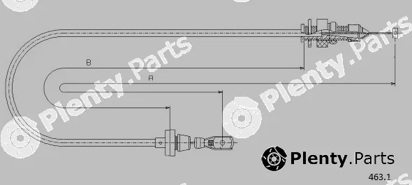 Cabor 463.1 — Accelerator Cable