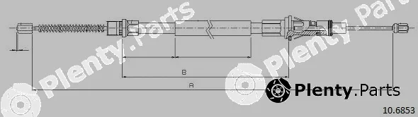 Cabor 10.6853 — Cable Pull, parking brake