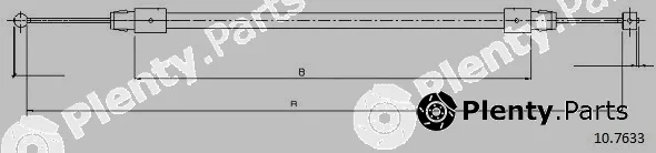 Cabor 10.7633 — Cable Pull, parking brake
