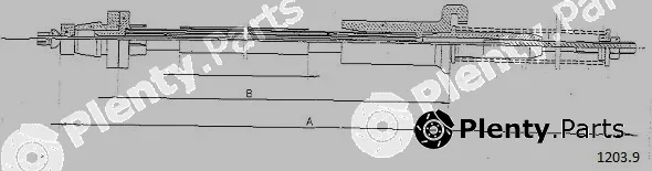 Cabor 1203.9 — Accelerator Cable