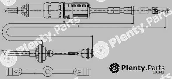 Cabor 10.342 — Cable Pull, clutch control