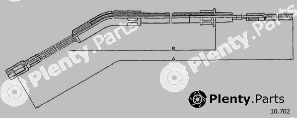 Cabor 10.702 — Cable Pull, parking brake
