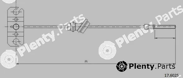 Cabor 17.6025 — Cable Pull, parking brake