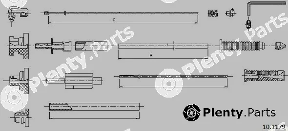 Cabor 10.1179 — Accelerator Cable