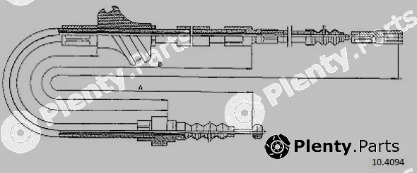 Cabor 10.4094 — Cable Pull, parking brake
