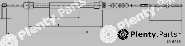 Cabor 10.6216 — Cable Pull, parking brake