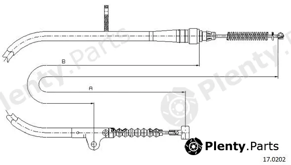 Cabor 17.0202 — Cable Pull, parking brake