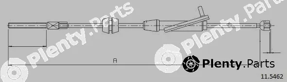 Cabor 11.5462 — Cable Pull, parking brake