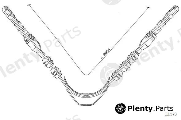 Cabor 11.573 — Cable Pull, parking brake