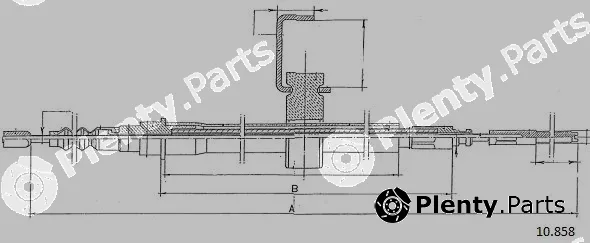 Cabor 10.858 — Cable Pull, parking brake