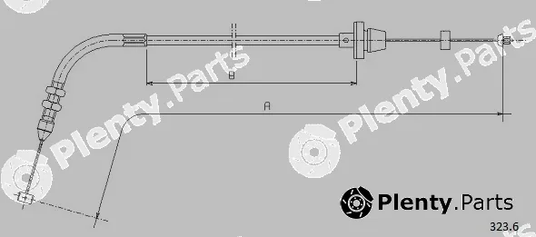 Cabor 323.6 — Accelerator Cable