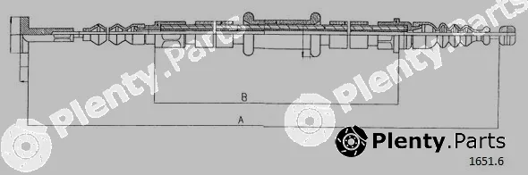 Cabor 1651.6 — Cable Pull, parking brake