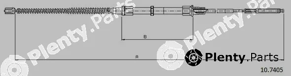 Cabor 10.7405 — Cable Pull, parking brake