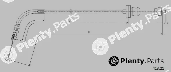 Cabor 413.21 — Accelerator Cable