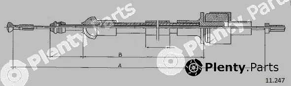 Cabor 11.247 — Cable Pull, clutch control
