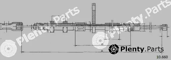 Cabor 10.660 — Cable Pull, parking brake