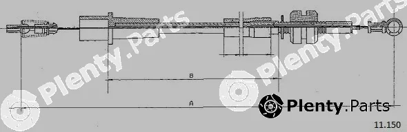 Cabor 11.150 — Accelerator Cable