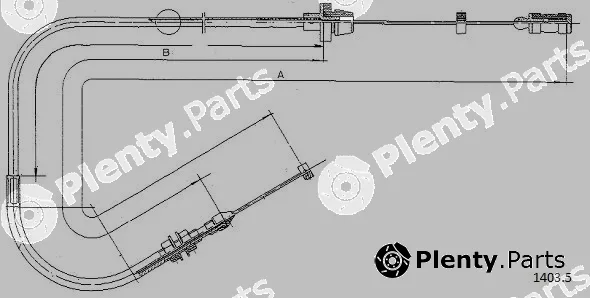 Cabor 1403.5 — Accelerator Cable