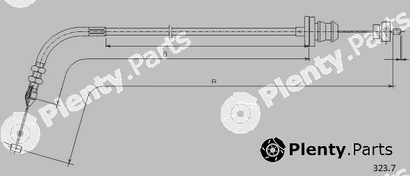 Cabor 323.7 — Accelerator Cable
