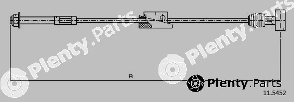 Cabor 11.5452 — Cable Pull, parking brake