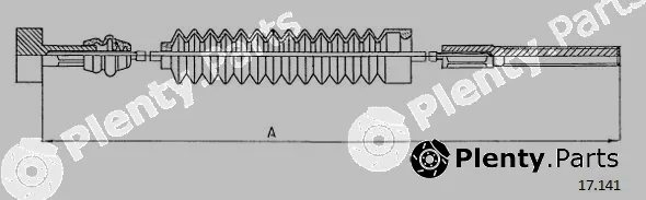 Cabor 17.141 — Cable Pull, parking brake