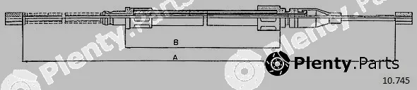 Cabor 10.745 — Cable Pull, parking brake