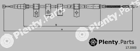 Cabor 17.3503 — Cable Pull, parking brake