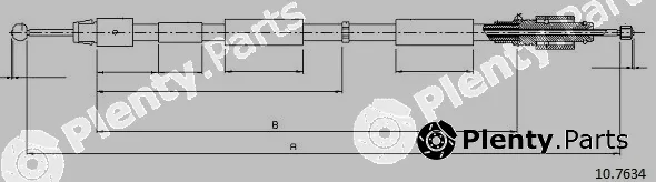 Cabor 10.7634 — Cable Pull, parking brake