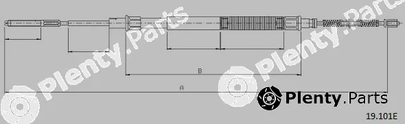 Cabor 19.101E — Cable Pull, parking brake