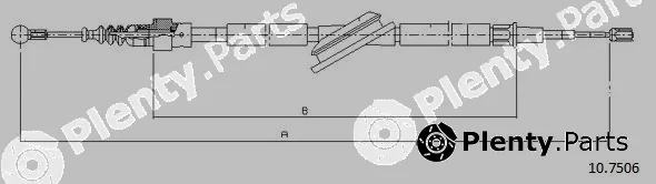 Cabor 10.7506 — Cable Pull, parking brake