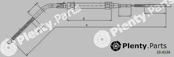 Cabor 10.4134 — Cable Pull, parking brake