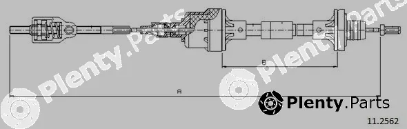 Cabor 11.2562 — Cable Pull, clutch control