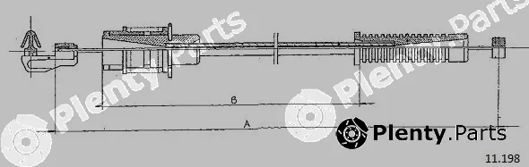 Cabor 11.198 — Accelerator Cable