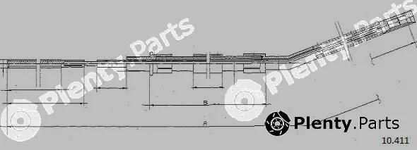 Cabor 10.411 — Cable Pull, parking brake