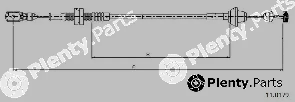 Cabor 11.0179 — Accelerator Cable
